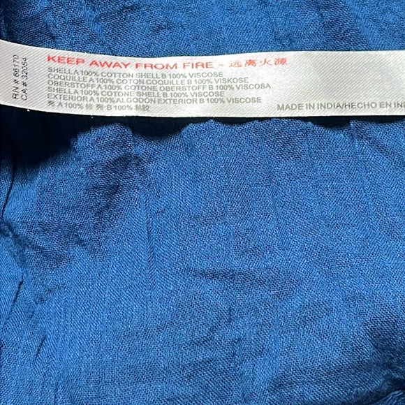 Free People Babydoll Blouse Long Sleeve Ruffled Raw Hem Teal Top Size Small - Picture 5 of 7